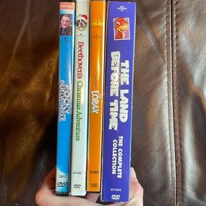 Set of 4 Universal kids movies!
